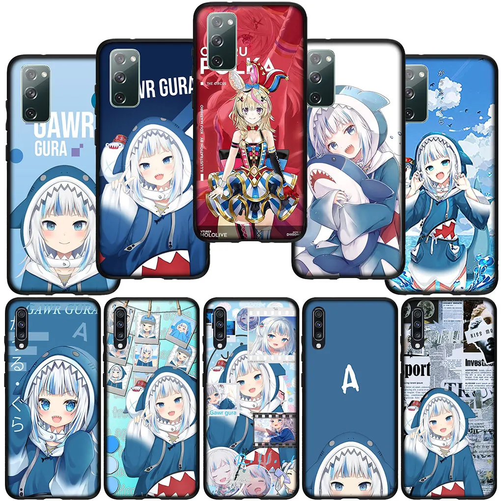 Hololive Anime Shark Gawr Gura Phone Case for Samsung Galaxy S24