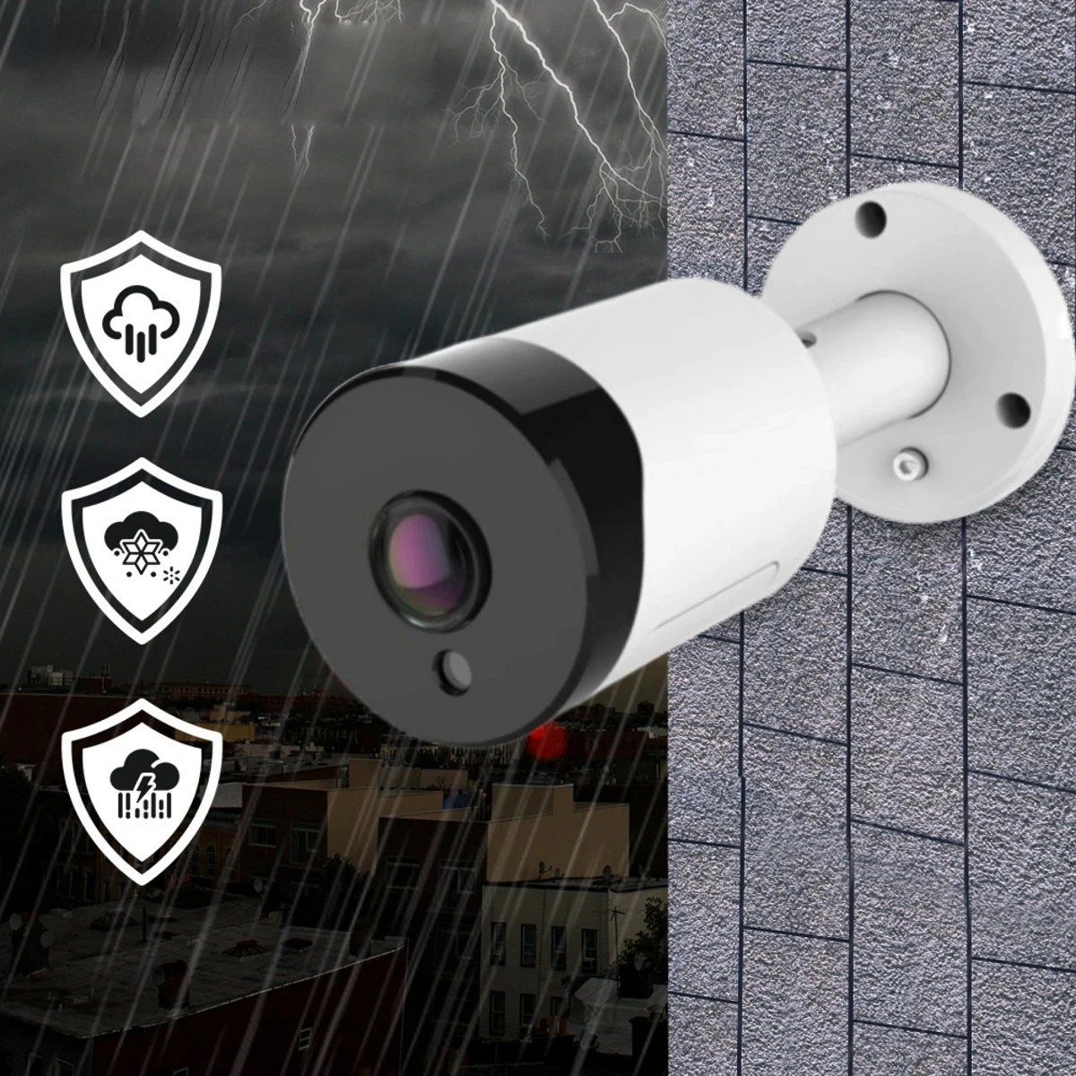 

Панорамная камера видеонаблюдения, 4K VR, 180 градусов, Poe, 8 Мп, 5 МП, 4 МП, 3 Мп, IP66, водонепроницаемая камера безопасности с двухсторонним аудио, цилиндрическая камера ночного видения