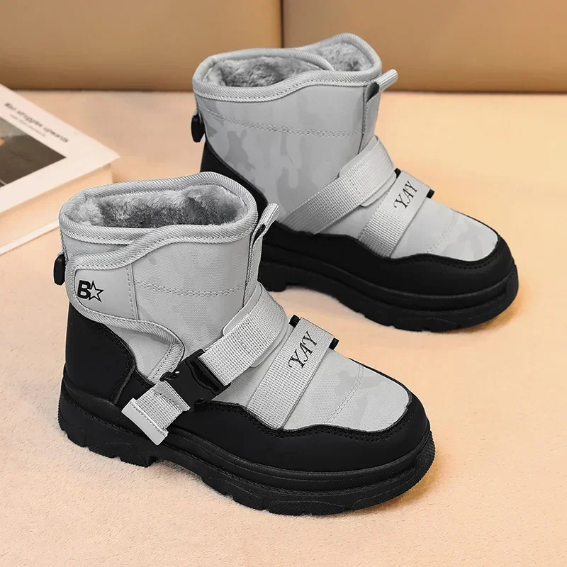 Kinder schuhe größe 31-39 winter kinder schnee stiefel Koreanische stil fashi casual jungen und mädchen wasserdicht_voghion.com