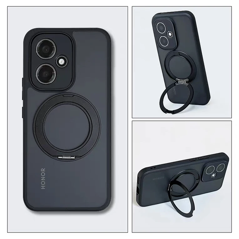 Huawei Honor Protective Case with Magnetic Ring Stand - Hard Back Cover