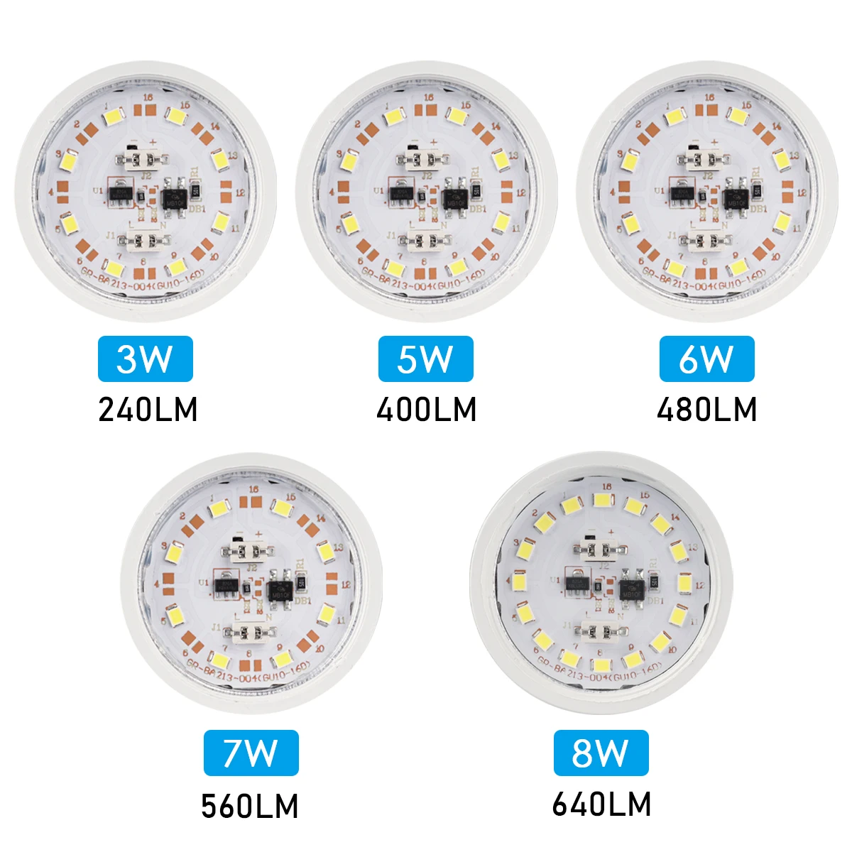 10pcs LED Foco Spotlight GU10 220V 240V High Lumen Replace 50W 100W Halogen Lamp Suitable for Down Lamp Chandeliers led spotlight