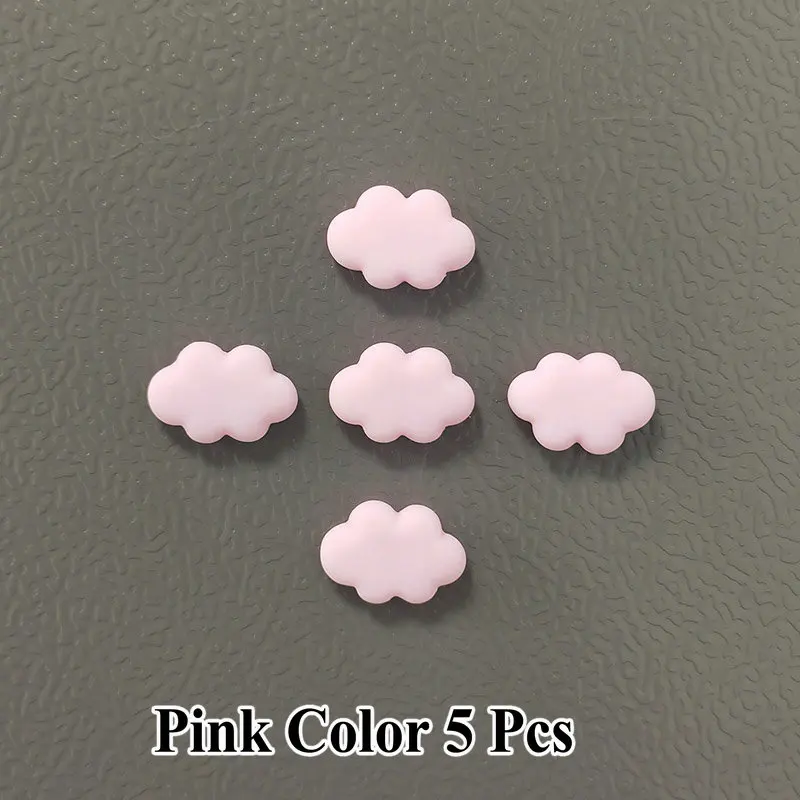 5pcs Colorful Resin Cloud Refrigerator Magnets Decorative Home and DIY Photo Stickers