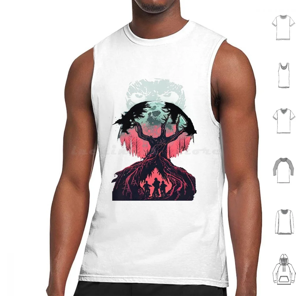 thumbnail image 1 of Camisetas sin mangas Vecna Is Watching You con estampado de algodón Things Stranger Will Byers Mike Eleven Lucas Dustin Hawkins de los 80, 1 of 5