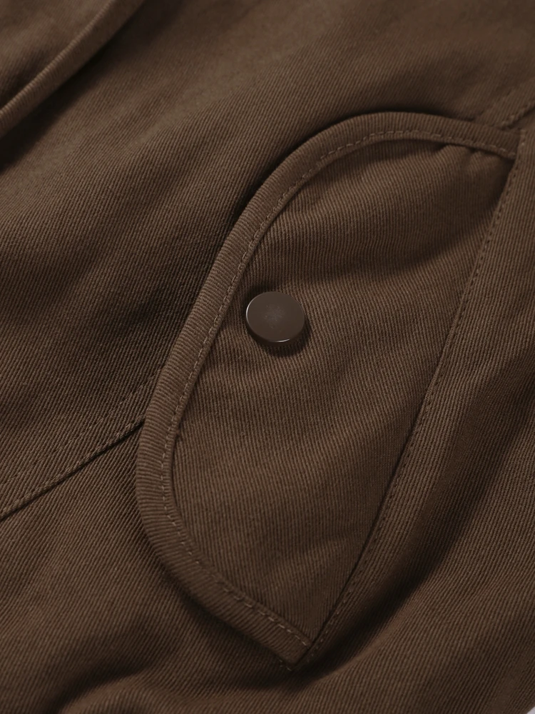 Damen-Bomberjacke mit Kapuze und Pelzkragen, Wintermantel, Herbst 2022, langärmelig, einreihig, gerüscht, Tops, schicke Damen-Oberbekleidung – Detail 11