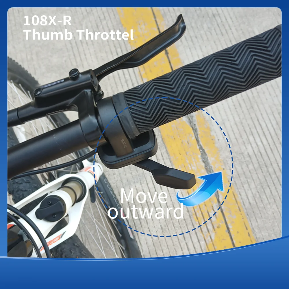 Universal Voltage Ebike Thumb Throttle with 3 Pin Connector