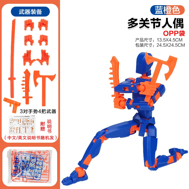 Figura de ação robô shapeshift móvel multiarticulado 3D impressa