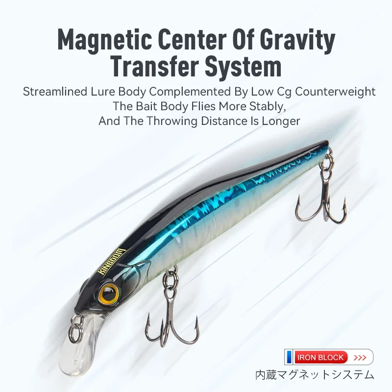 キングダム キングアート シンキングミノー フィッシングルアー 6g 9g