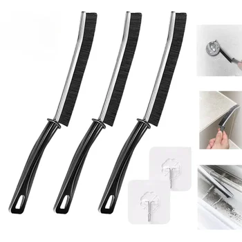 Brosse de nettoyage des fentes, rainure d'angle, brosse de nettoyage des fenêtres, carrelage, brosse à récurer les coulis, toilettes, cuisine, nettoyeur d'angle mort 1