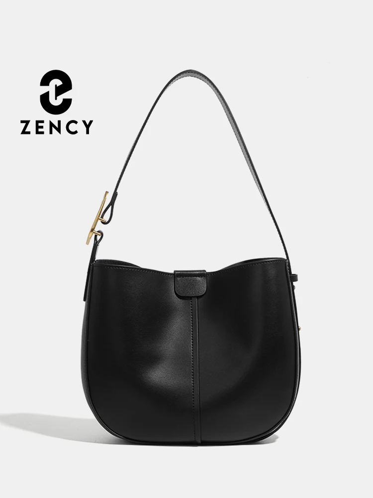 

Zency Genuine Leather Women Handbag 2024 Trendy Crossbody High Quality Cowhide Ladies Bags Shoulder Messenger Bags Hobo