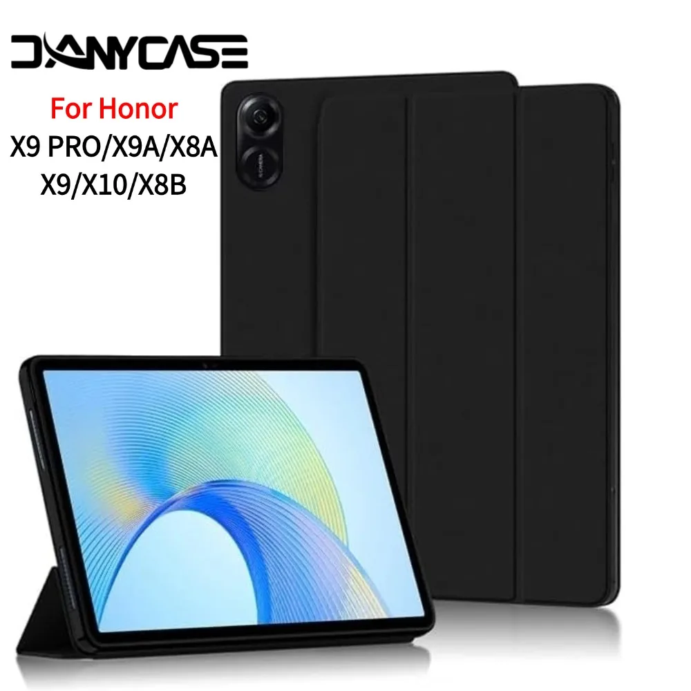 Ultra-Thin PU-Leather Hard Shell Smart Magnetic Case with Auto Sleep/Wake