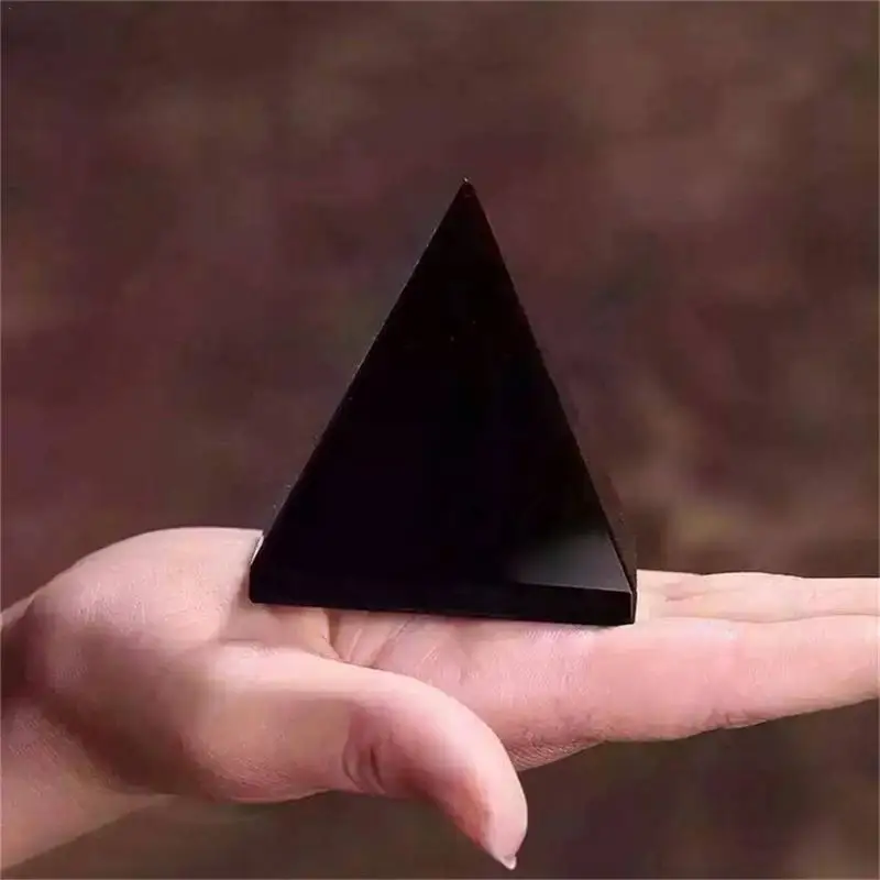 Natural Crystal Schungite Black Shungite Pyramid Tower Energy Quartz Reiki Stones For Healing Fengshui Meditation Decoration 4