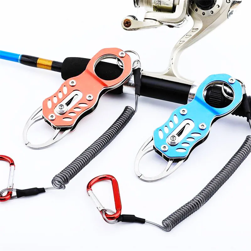 

Уличный портативный рыболовный захват с замком, рыболовный захват, зажим для губ, инструмент для рыбного контроллера, рыболовные плоскогубцы, аксессуар с удерживающей веревкой