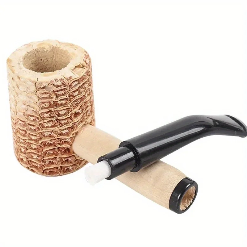 Corncob Pipes Corn Tobacco Pipe Straight Cigarette Pipes Practice Smoking Pipe Smoking Cigarette Holder Mouthpiece Accessory smoking accessories tobacco pipe tobacco smoking accessories smoking pipe