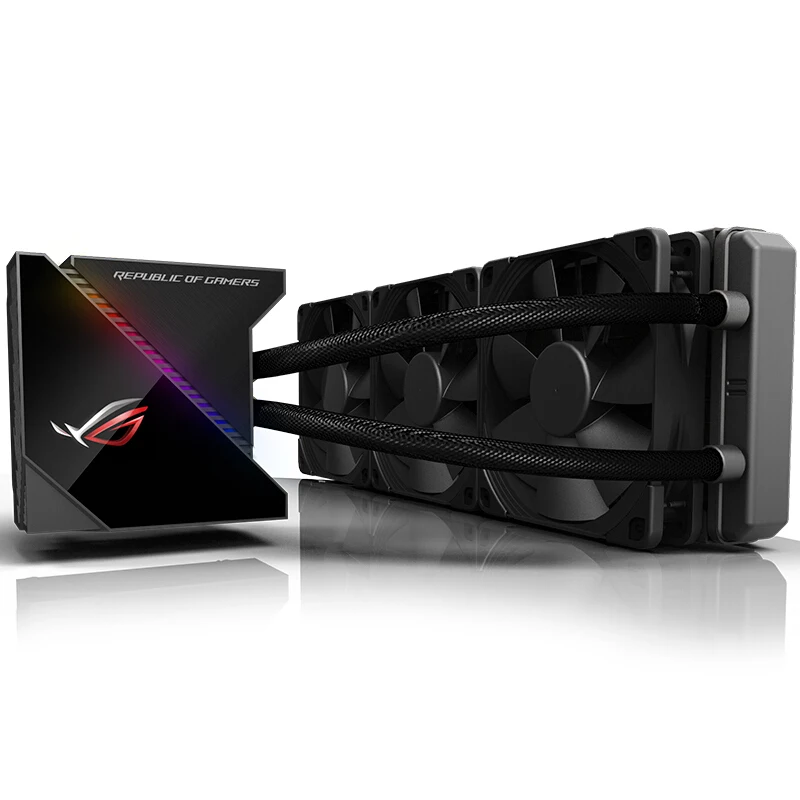 ROG RYUJIN 240 수냉식 라디에이터, 디스플레이 CPU 온도 및 전압 E-스포츠 플레이트, 고품질 라디에이터