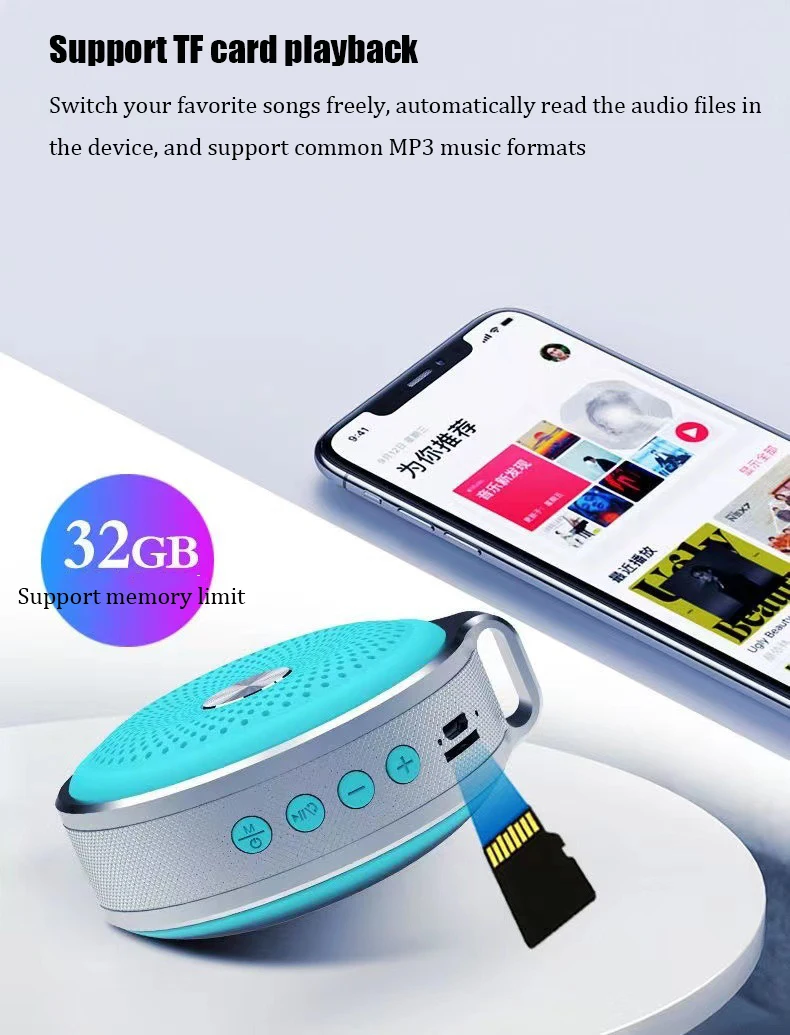 Mini-Bluetooth-Lautsprecher Outdoor-Hifi-Subwoofer Tragbare Freis Prec Heinrich Tung Musik Sound Box Tf-Karte Mp3-Player Computer Lautsprecher S3B76D3154Fee403A84Fbbebaf06234E86