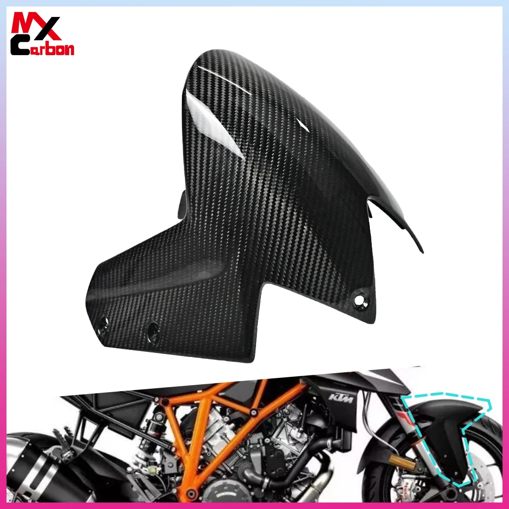 

Переднее крыло мотоцикла для KTM Superduke 1290 2017 2018 2019, полностью углеродное волокно, переднее крыло, запасные части, аксессуары