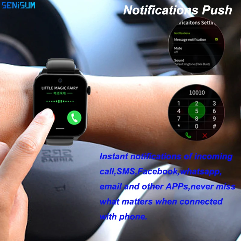 

Full Touch Screen Smartwatch IP67 Waterproof Heart Rate Health Monitor GPS WIFI 4G Network Face Unlock Sports Andoid 9.1 Watch