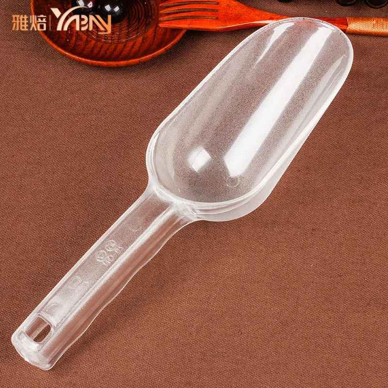 Thickened Acrylic Ice Scoops Transparant Ice Shovel Party Bar et Kitchen Gadget For Candy Dessert Grain Dry Goods Shovel