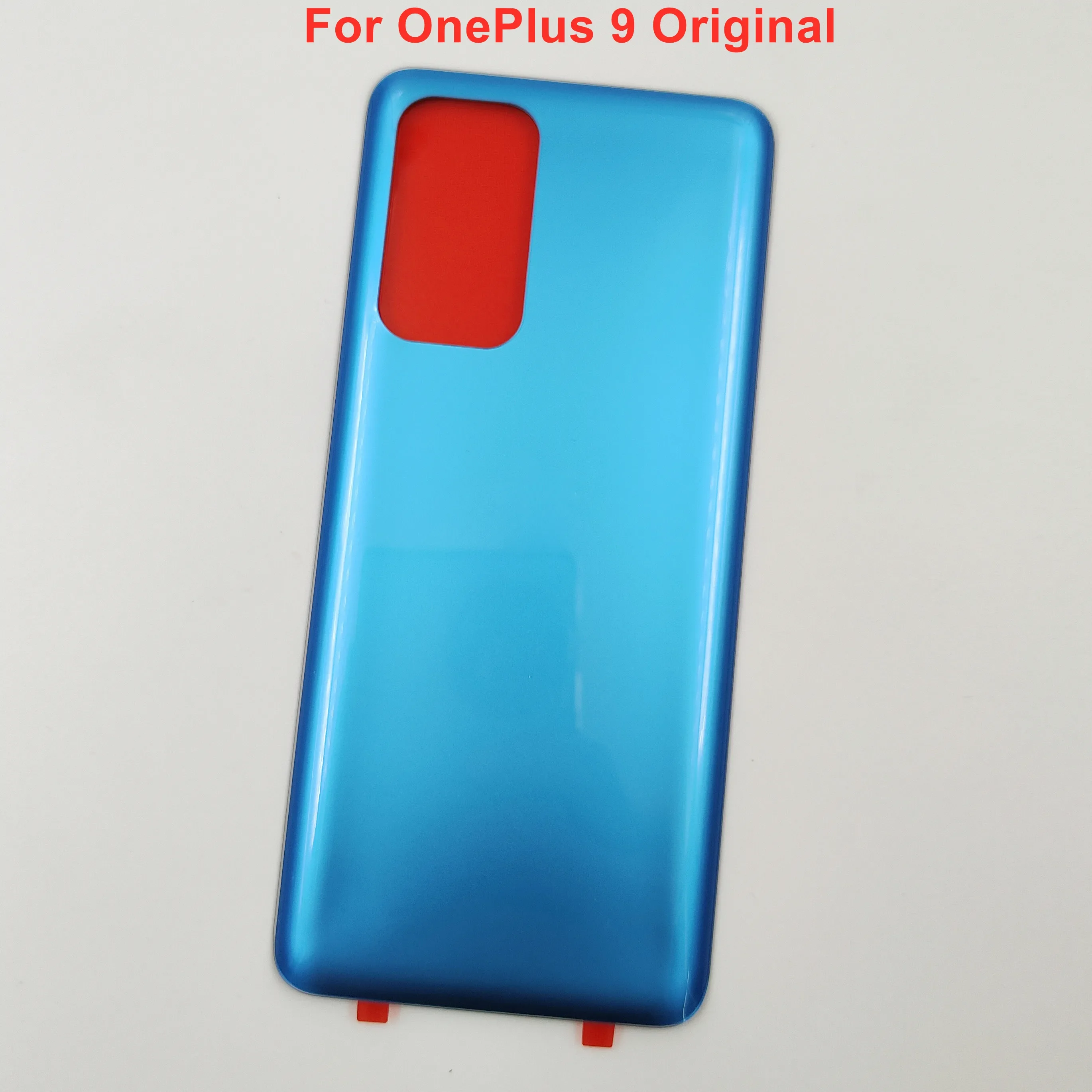 OnePlus 9 9R 8 8T 8 Pro용 유리 후면 뚜껑 배터리 커버, 하드 후면 문짝 쉘 하우징 패널 케이스, 접착제 로고