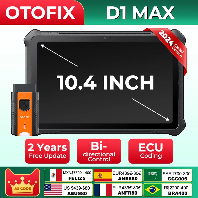 OTOFIX D1 Lite OBD2 Diagnostic Tool 38 Service Functions FCA AutoAuth 2