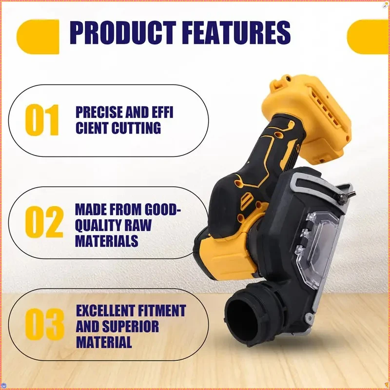 Dewalt 3 인치 미니 앵글 그라인더 무선 전기 컷오프 도구 Dewalt 18V- 20V 배터리 용 원형 톱 전동 공구 절단