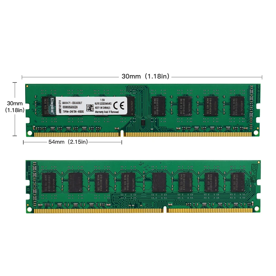 Kingston-módulo de Memória do Computador Desktop Ram Ddr3 8gb 4gb 1066mhz 1333mhz 1600mhz 1866mhz Pc310600 Pc3-12800 - Imagem 4