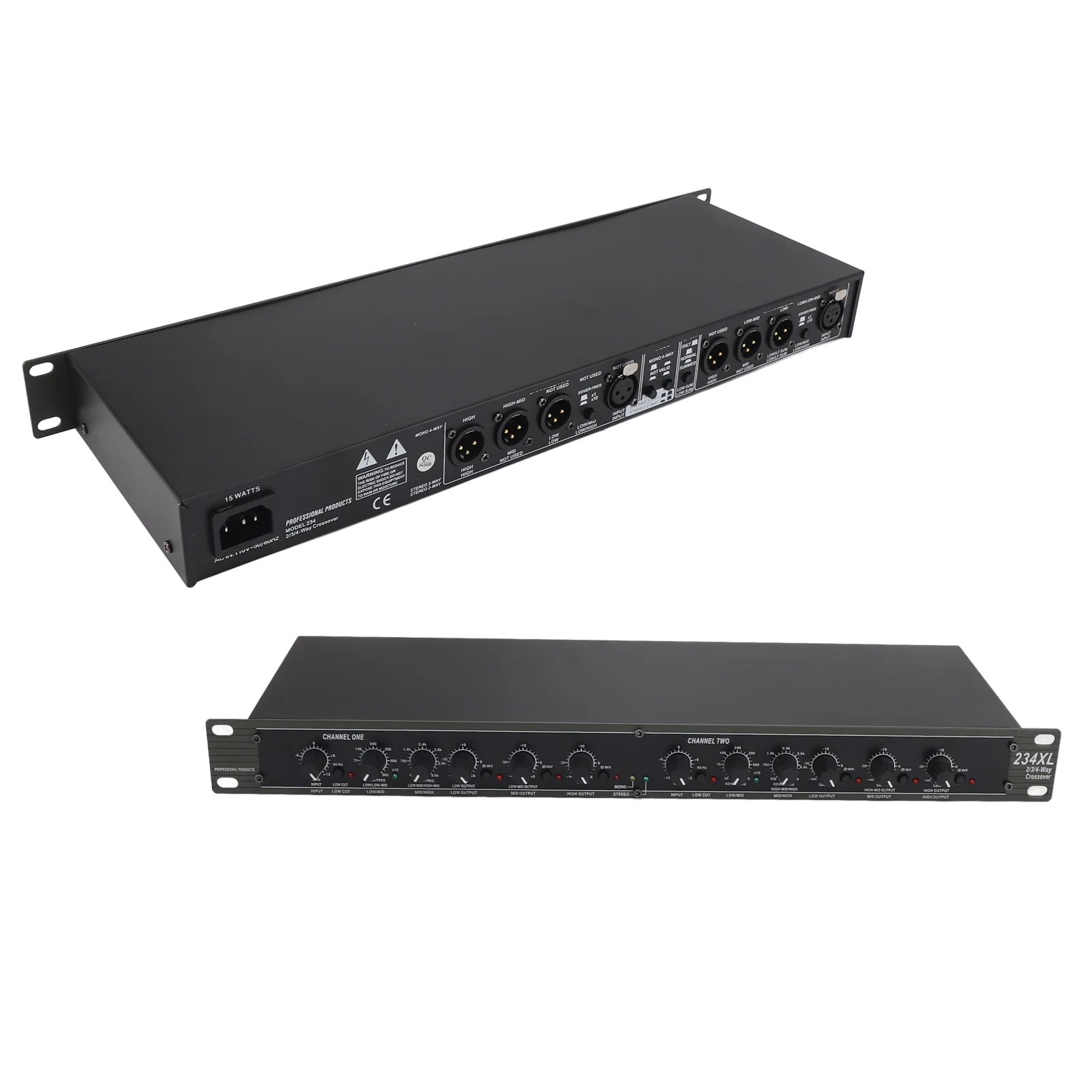 234XL Crossover Professional Stereo 2/3 Way Mono 4 Way Crossover for Outdoor Stage Performance