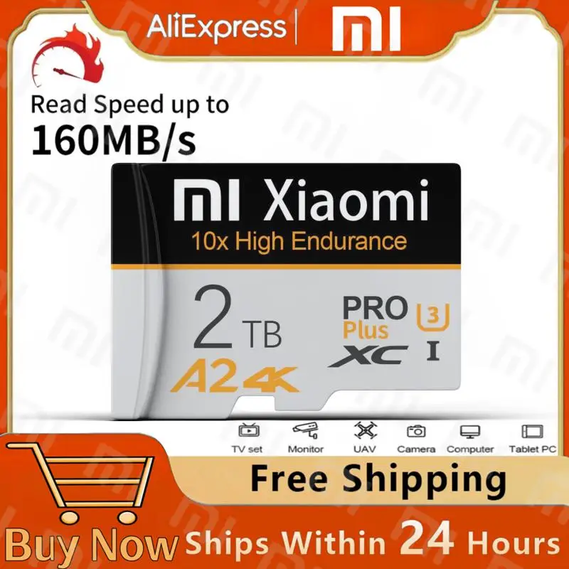 Xiaomi 2Tb Micro Tf Sd Card Memory Card Tf/Sd Card 128Gb 256Gb 512Gb Mini Memory Card Class10 Per Fotocamera/Telefono