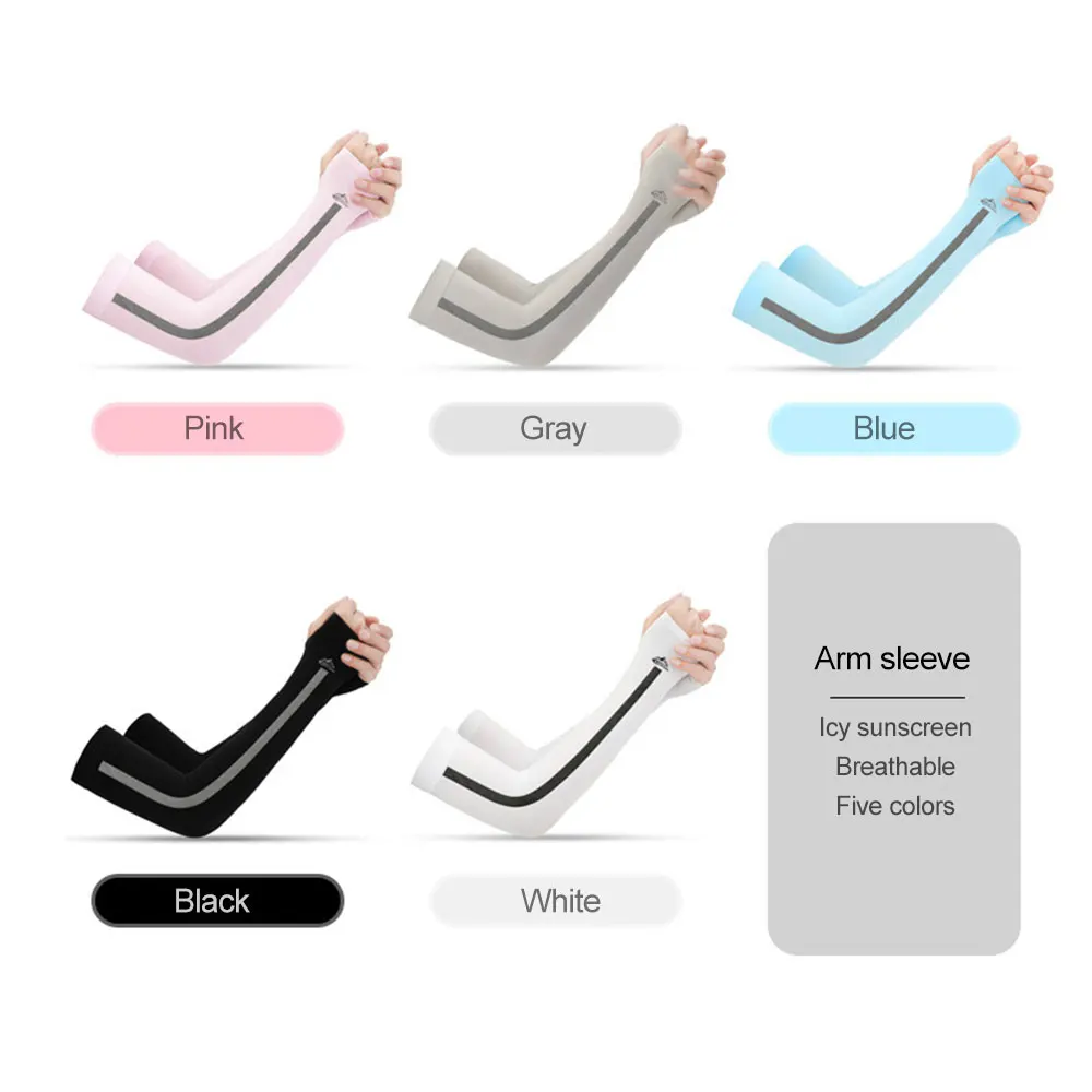 Arm Sleeves sun protection arm sleeves arm sleeves cooling arm sleeves 2PCS Men Cycling Ice Sleeves Quick-drying Breathable Sunscreen Arm Sleeves UV Protection Tattoo For Running Fitness