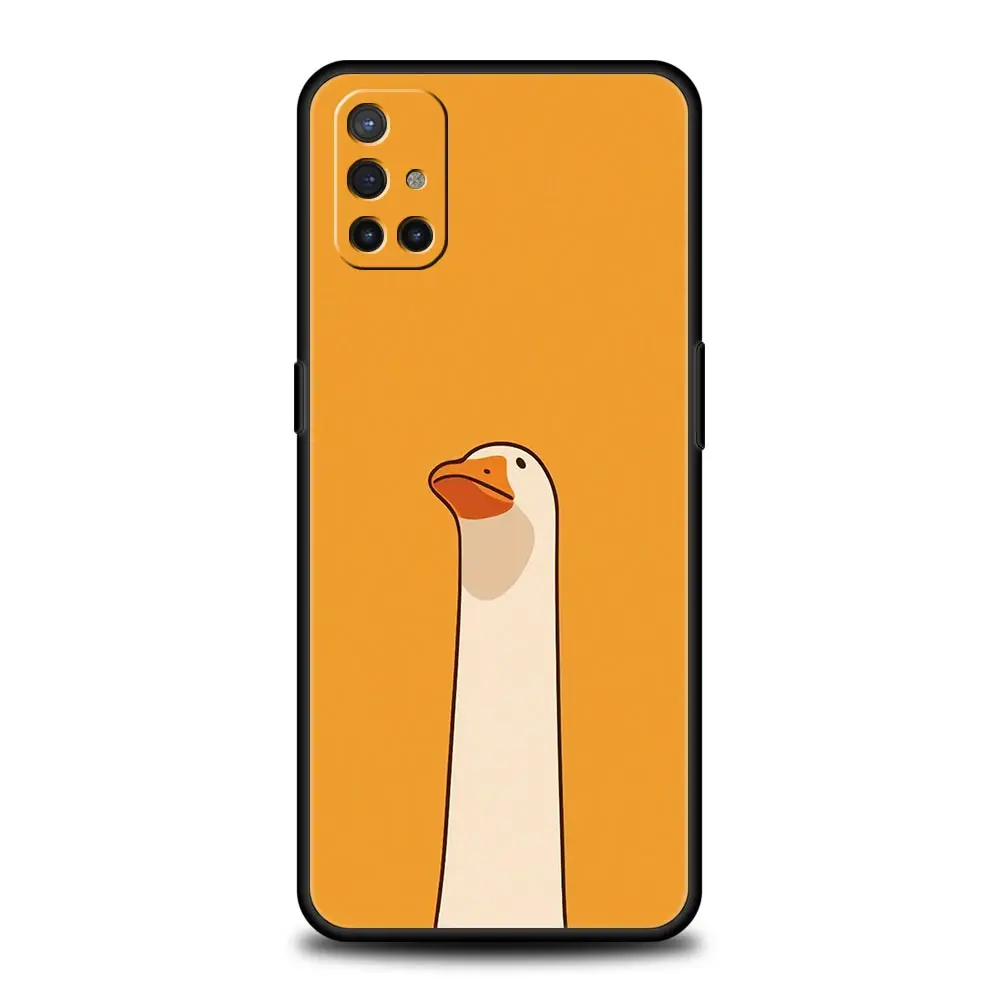 Quirky Duck Soft Phone Case Cover