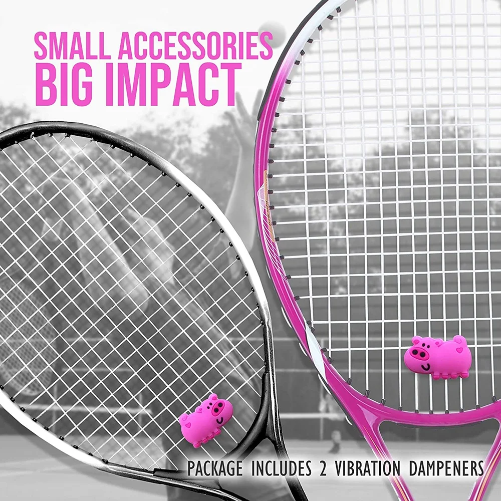 Tennis Racket Vibration Dampener 2pcs Shock Absorber Stablize Your String for Better Performance Fun Dampeners Set