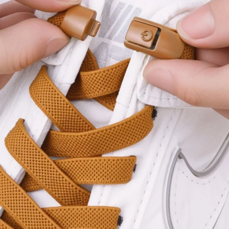 8MM No Tie Elastic Shoelaces Press Lock Shoelaces Without Ties Shoe Accessories shoelaces without ties shoe laces elastic shoelaces elastic shoe laces shoe accessories