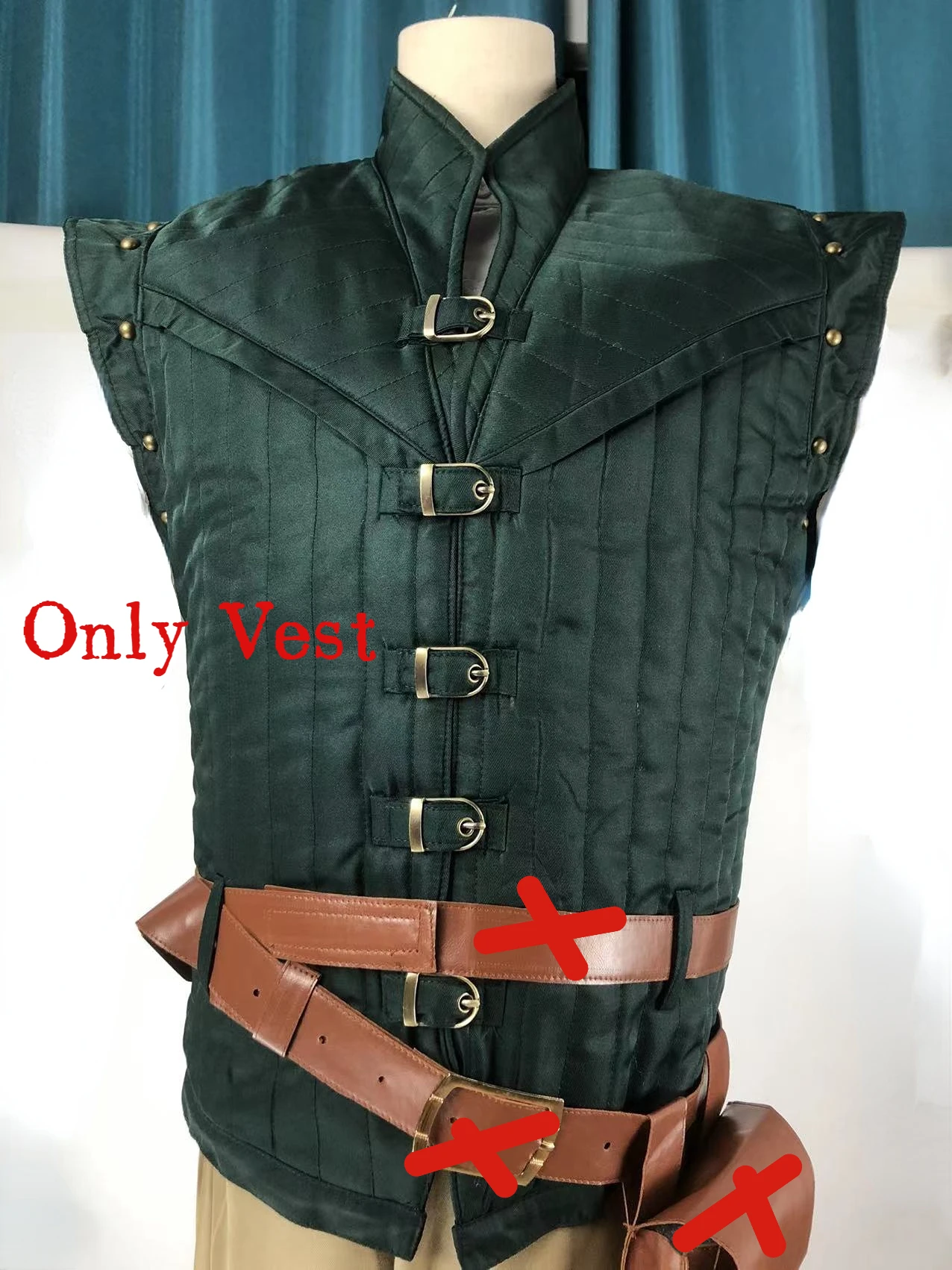 Chaleco de disfraz de Flynn Rider para cosplay, camisa, traje de carnaval de Halloween, talla personalizada