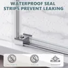 Frameless Shower Glass Door, 60" W x 76" H Sliding Shower Door with 5/16" Glass Door, Seal Strip Handle Smooth Track Shower Door 4