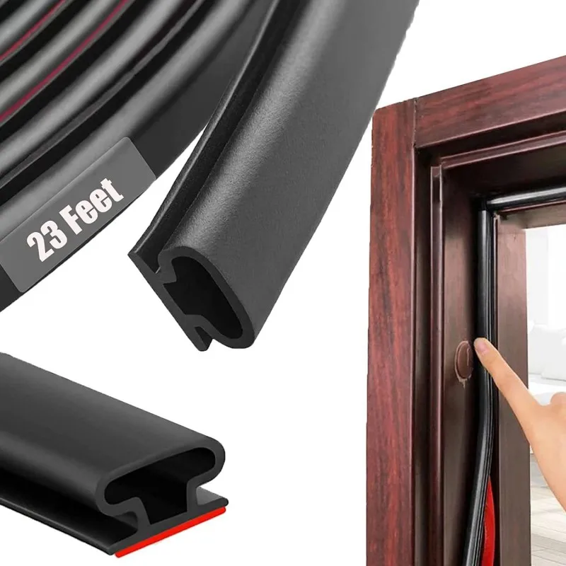 Sealing Strip 1 Piece Security Door Access Door Window TPE Weatherproof Anti-Collision Sound Insulation Self-Adhesive