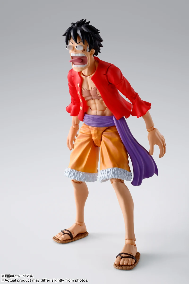 In Stock Bandai S.H.F ONE PIECE MONKEY.D.LUFFY Original Genuine Anime Figure Model T SHF Toys Action Figures Collection Doll PVC