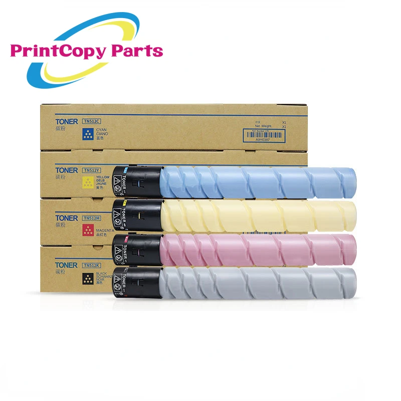 

1PC TN512 CMYK Japan High Quality New Compatible Toner Cartridge for Konica Minolta Bizhub C454 C554 Copier TN-512