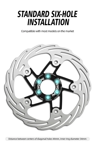 Frein à Rotor De Frein à Disque De Vélo Avec Boulons, 160/180/203 Mm De Type Montagne Flottant (noir 203 Mm), Vélos Et Pièces De Rechange, Outil De Retrait De Verrouillage Central Disque Vtt