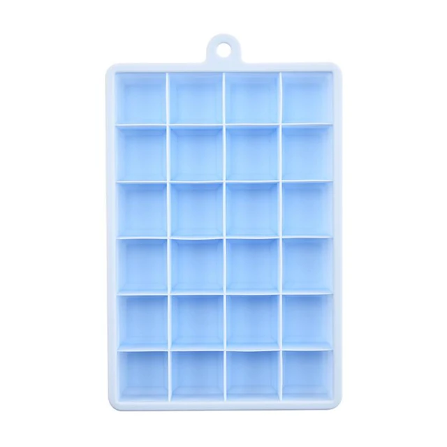 Square Ice Cube Mold Silicone  Large Silicone Ice Cube Tray - 24 Grid Ice  Cube Mold - Aliexpress