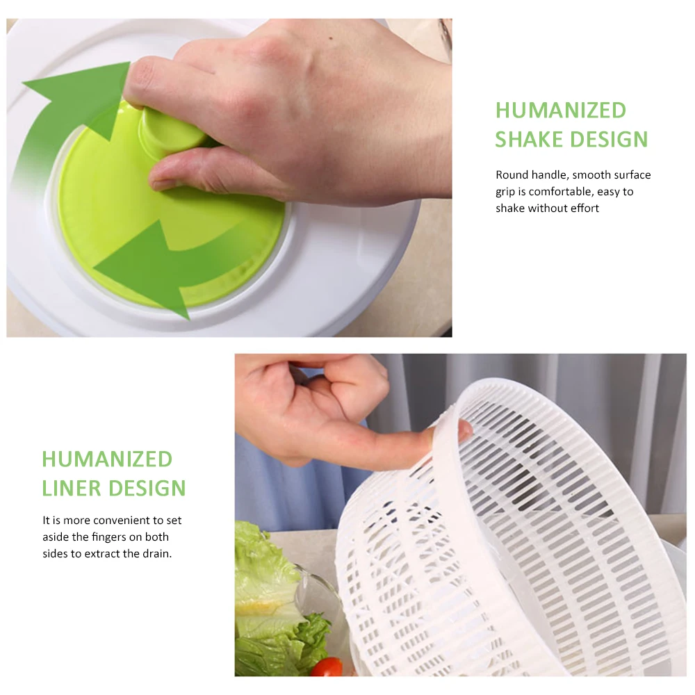 1pc Salad Spinner With Food Grade Material Bowl,Large Manual Salad And  Vegetable Washer,Rotating DryerHousehold Fruit Dehydrator - AliExpress