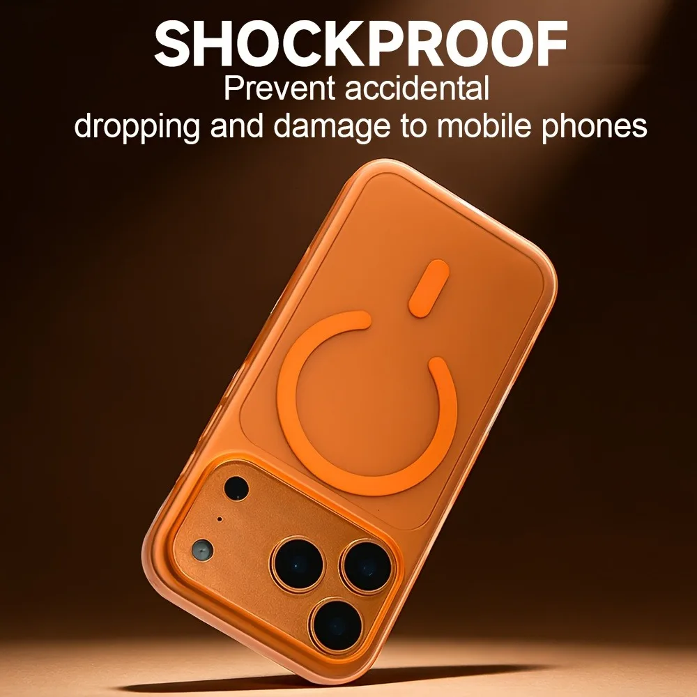 Sleek Matte Magnetic Wireless Charging Phone Case with Magsafe Compatibility