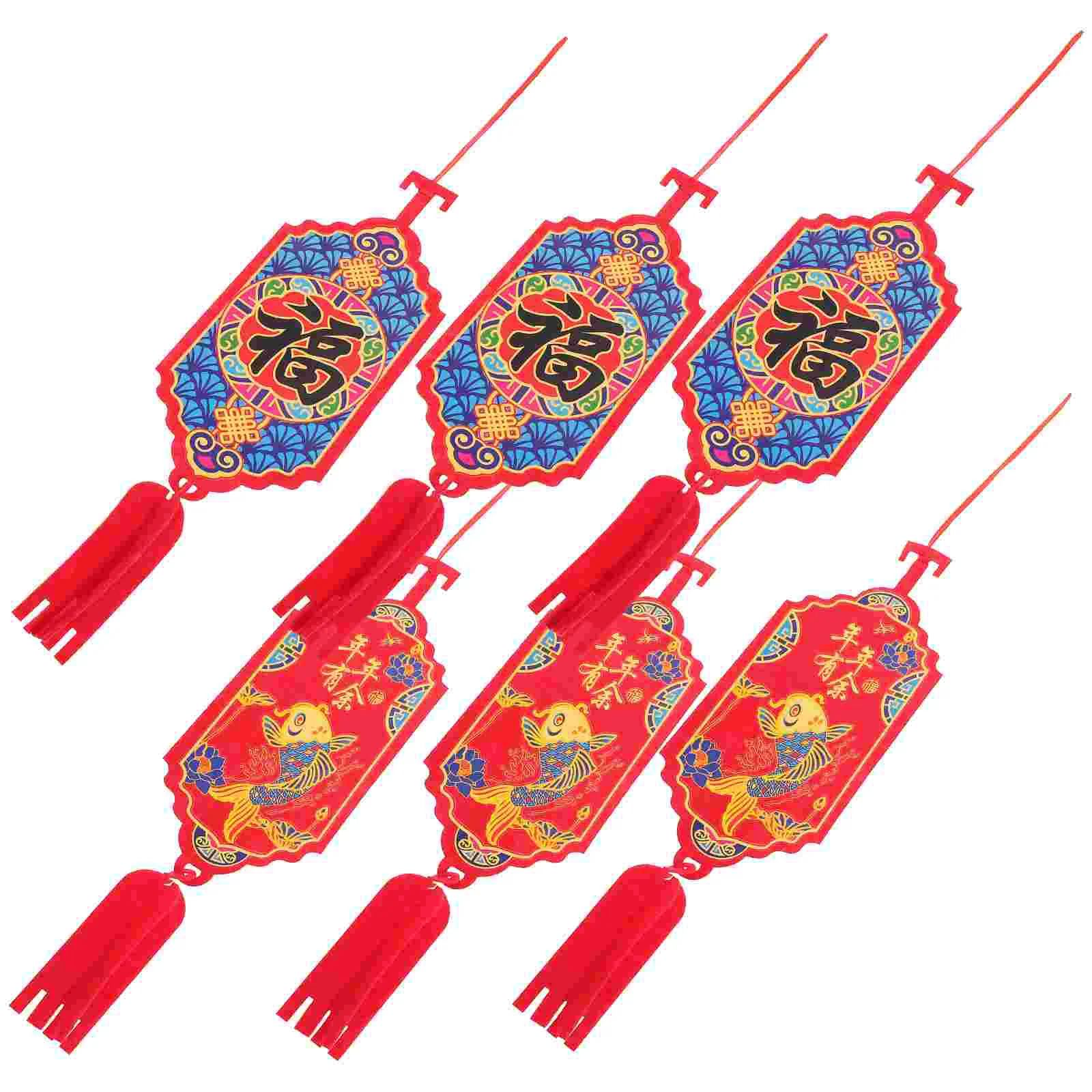 

Новогодние красные украшения в китайском стиле, рождественская подвеска с бахромой, подарок, дверь, подвеска с иероглифом фу