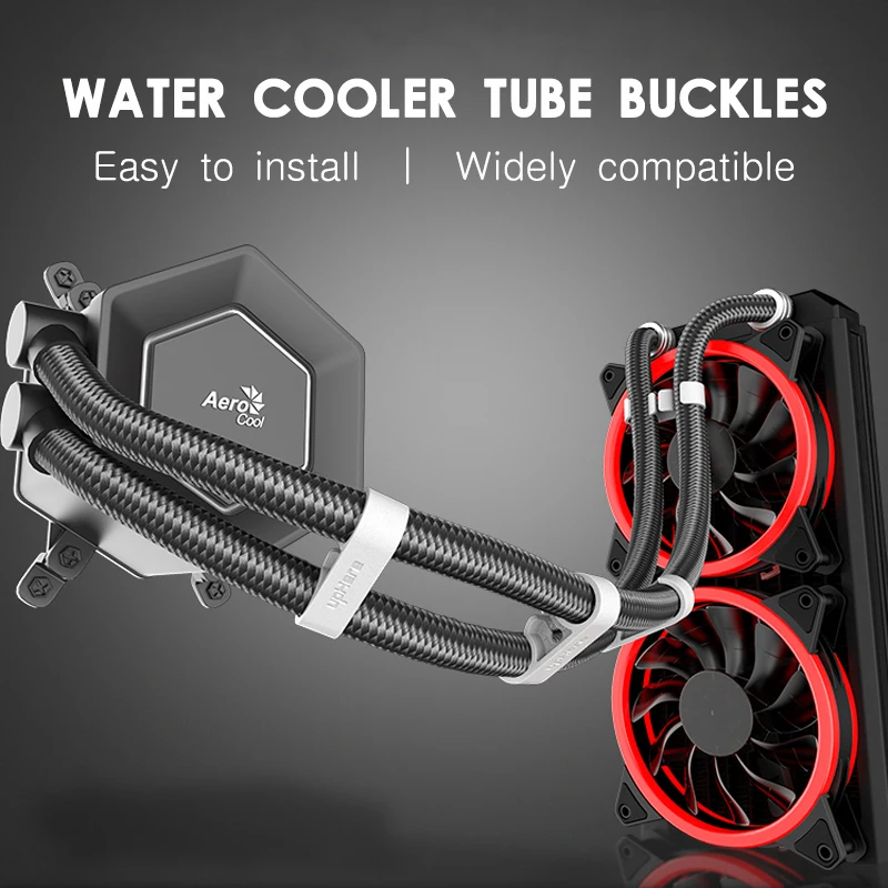 Jumpeak-computador Universal Água Refrigerador Tubo Clipe Comb Organizar Fivela Fixa pc Faça Você Mesmo Acessório