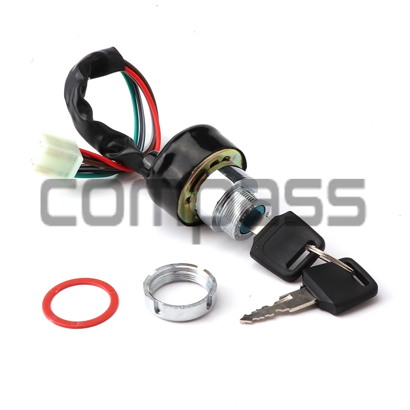 

Key Ignition Switch 6 Wire W/ 2 Keys For Car Motorcycle ATV Quad Go Kart