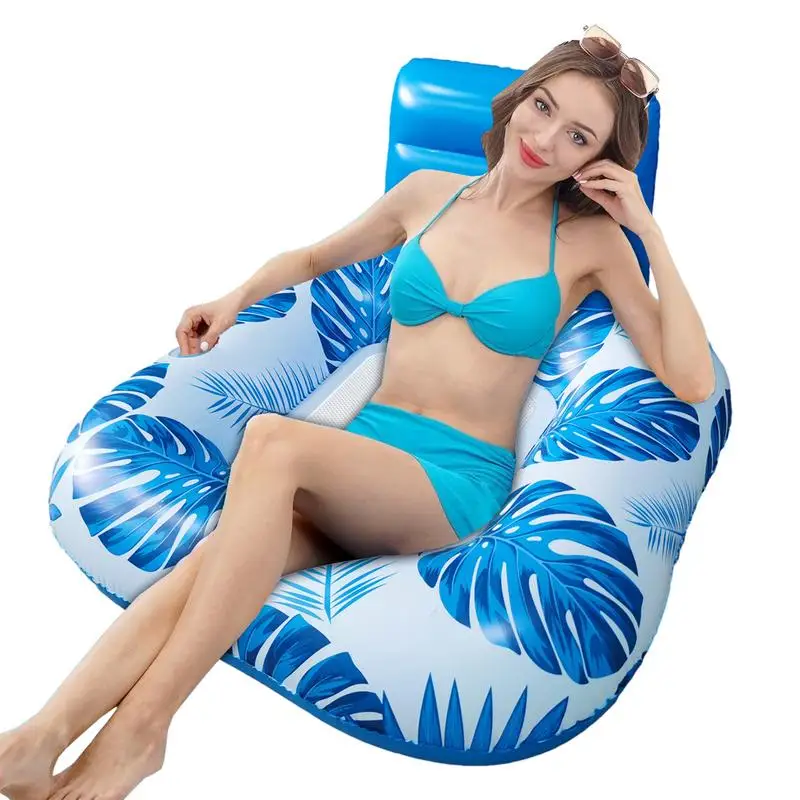 

Pool Floats Inflatable Glow Floating Bed Floating Row Pool Floats Breathable Swimming Floating Mat Lightweight Water Hammock For