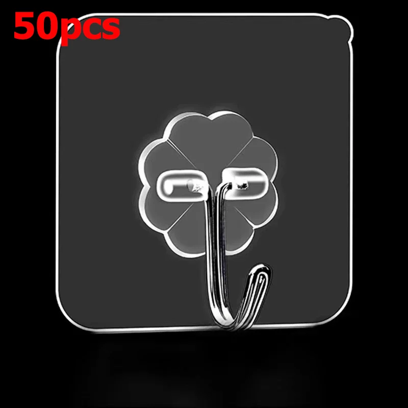 Transparent Suction Wall Hooks Hook Suction Bathroom Bathroom Multi