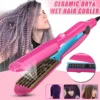 Professional Hair Crimper Curler Dry & Wet Use Corrugated Irons Ceramic Curling Iron with Temperature Control Waving Tool 1