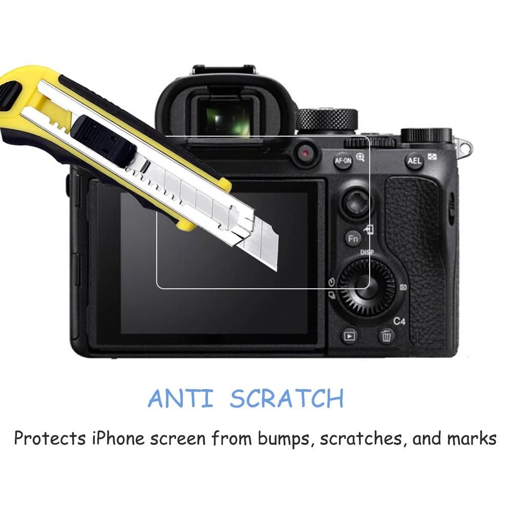 Tempered Glass Camera Screen Protector For Sony Alpha 7R 7S 9 77 99 A7 A7R A7S III IV A9 A77 A99 II A7II III RII A7IV A7M4 A7RV camera display protector