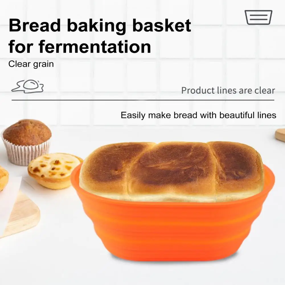 

Foldable Bread Fermentation Basket Silicone Fermentation Basket Banneton Bread Proofing Baskets Set for Sourdough for Easy