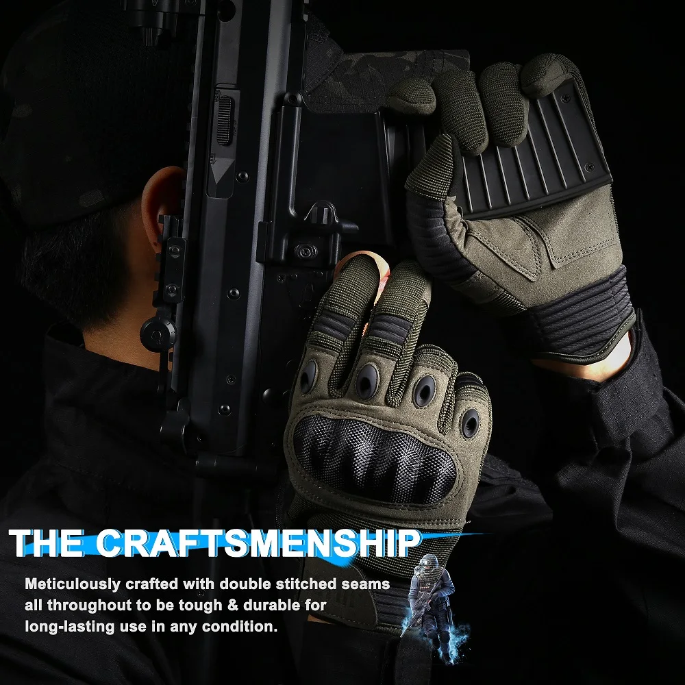 Touch Screen Tactical Gloves Paintball Airsoft Shooting Combat Anti-Skid Bicycle Cycling Hunting Hard Shell Full Finger Gloves cycling gloves sports gloves tactical gloves full finger gloves